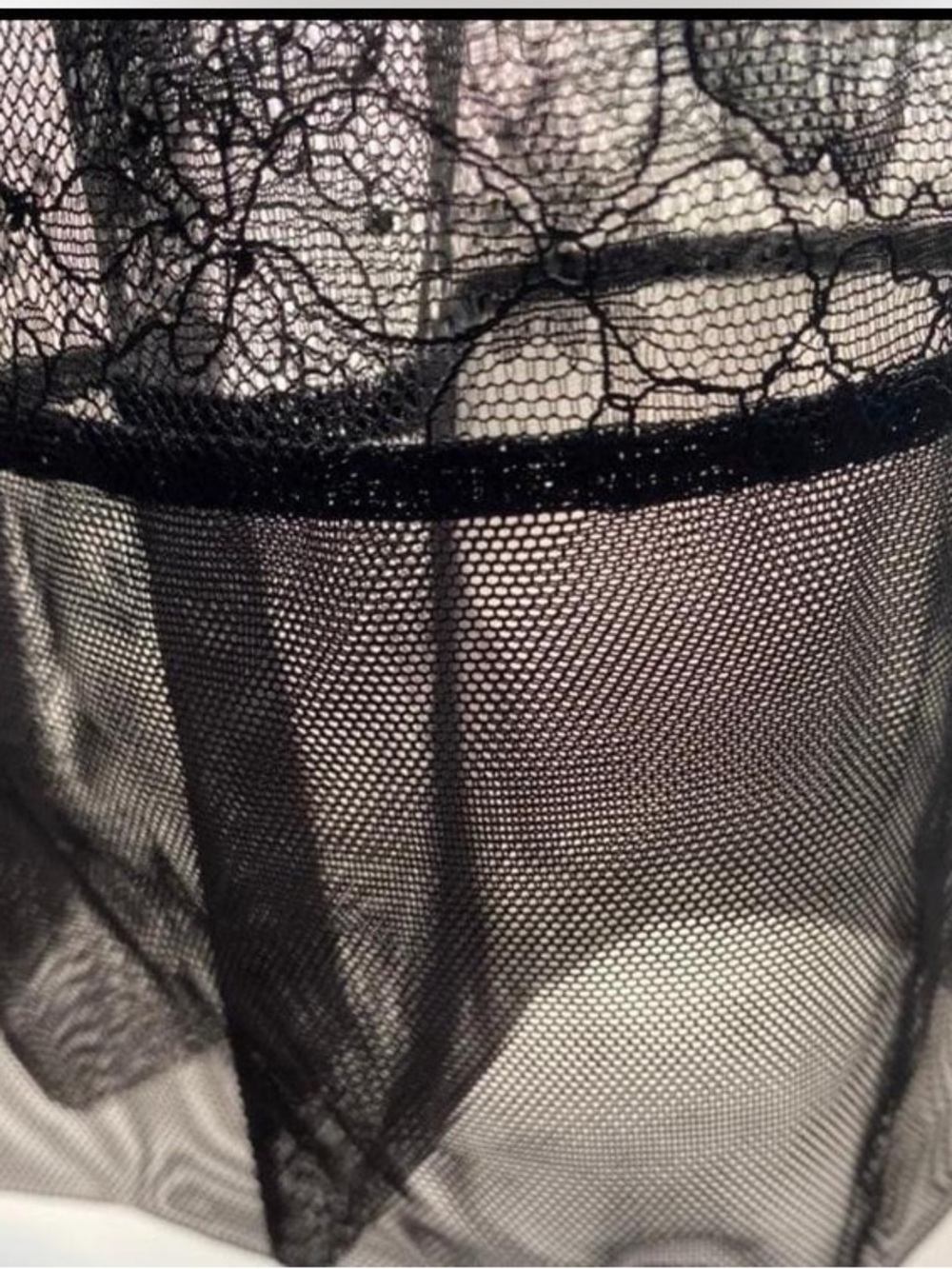 Victoria’s Secret Lace Midi Skirt Sheer Overlay Whimsigoth Fairy Witchy Grunge - Picture 5 of 7